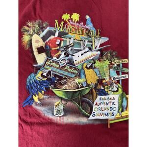 Jimmy Buffett’s Margaritaville Orlando Red T-shirt Large Parrot